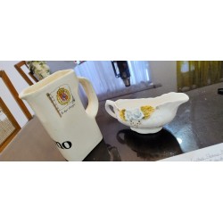 SALCERA Y JARRA DE VINO DE CERAMICA